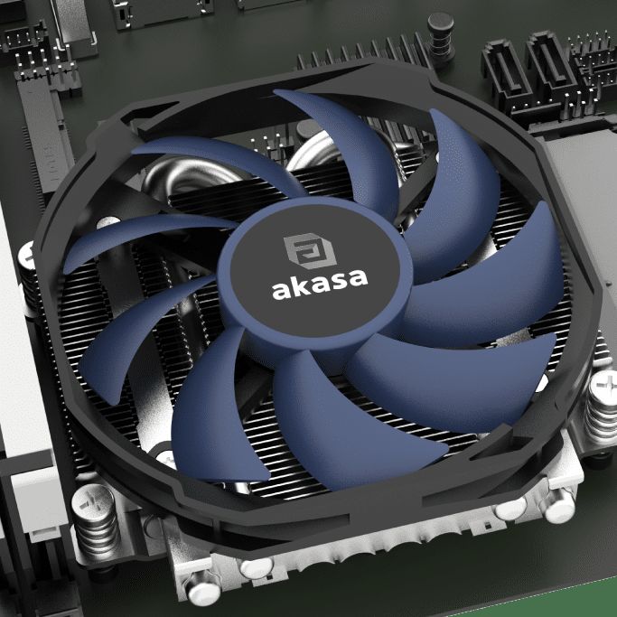 Akasa تقدم المبرد الهوائي ALUCIA H4A LP الداعم لمقبس AMD AM5