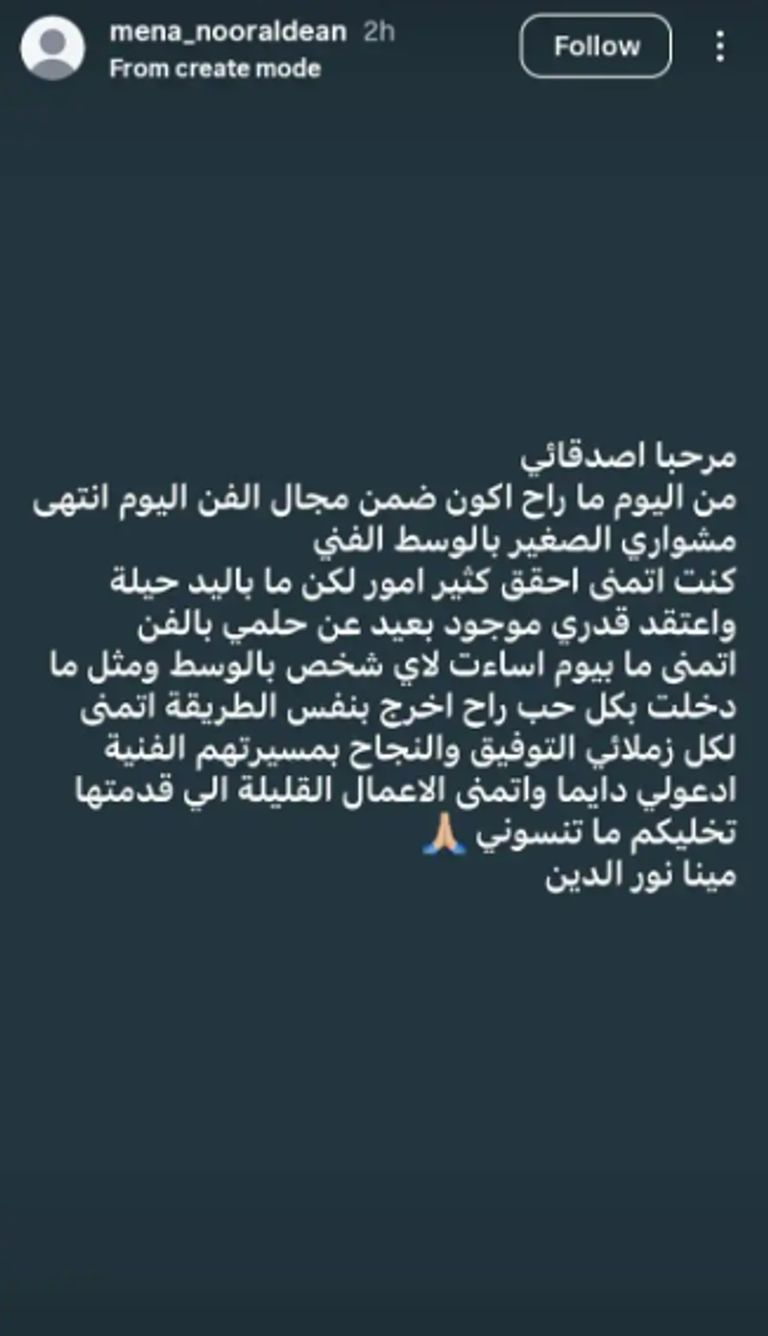 منشور مينا نور الدين