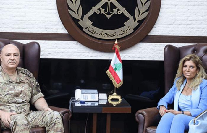 قائد الجيش استقبل سفيرة لبنان في إيطاليا