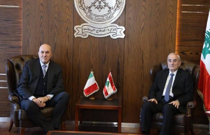 منسى يستقبل وزير الدفاع الإيطالي: دعم مستمر للجيش اللبناني