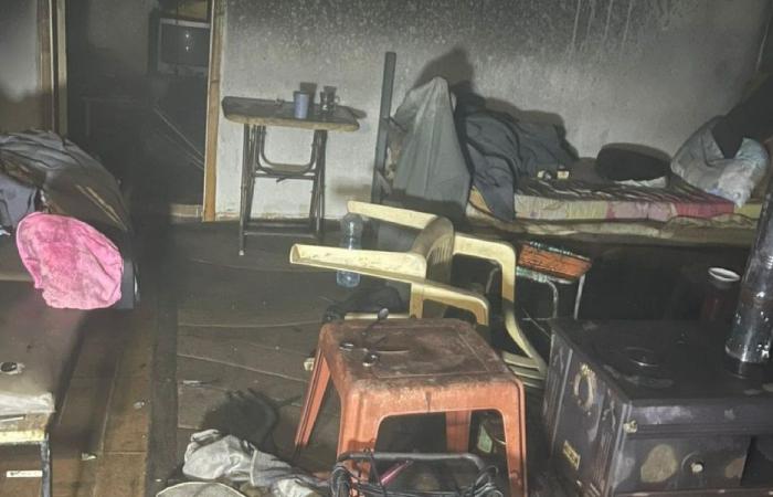 إخماد حريق شقة في سحمر