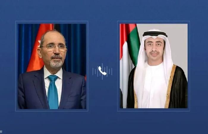 عبدالله بن زايد والصفدي يبحثان هاتفيا التطورات في المنطقة