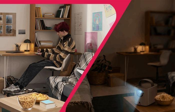بروجيكتور صغير لغرفة الطالب.. شاشة للسينما والدراسة معاً