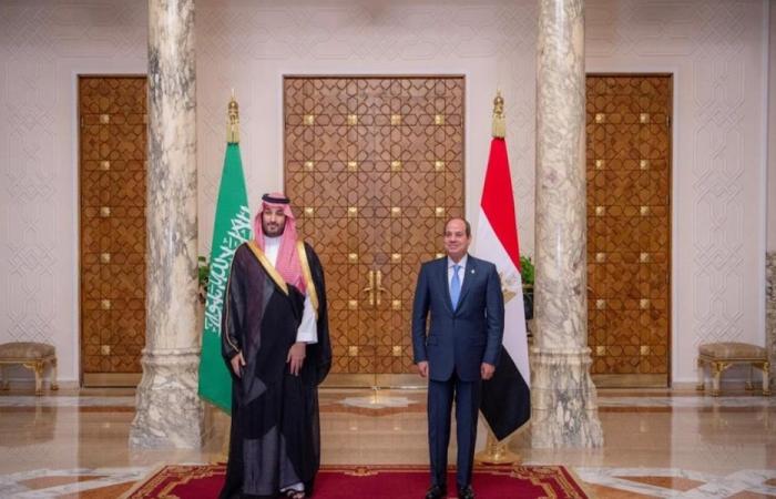 السيسي يستقبل ولي العهد السعودي الثلثاء