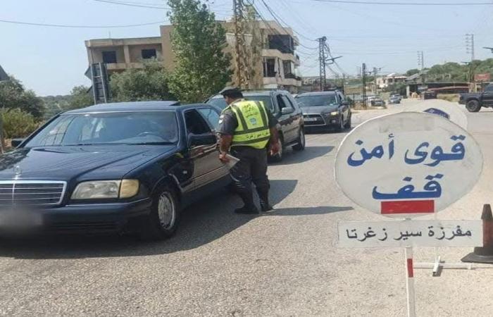 القاضي عقيقي والرائد إبراهيم يتفقدان حواجز السير في زغرتا
