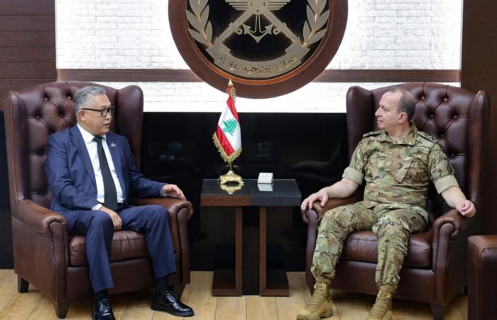 قائد الجيش بحث مع السفير الكازاخستاني في الأوضاع العامة