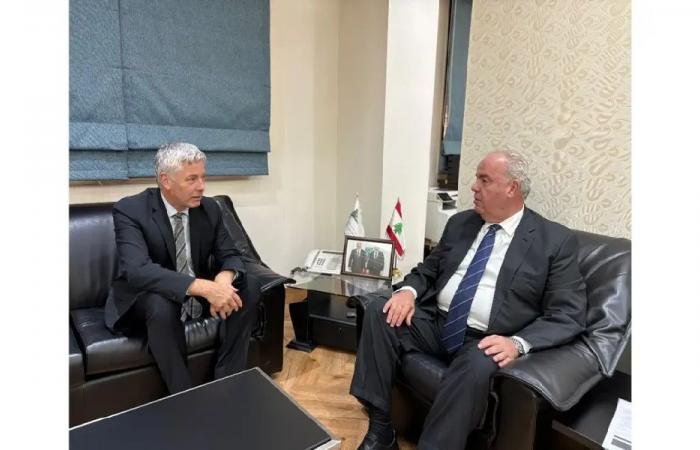 الحاج بحث والسفير الألماني في الأوضاع في لبنان والمنطقة