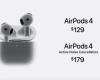 آبل تعلن سماعتها اللاسلكية الجديدة AirPods 4